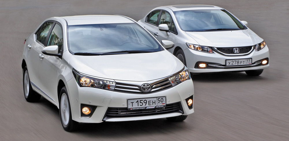 Toyota Corolla и Honda Civic