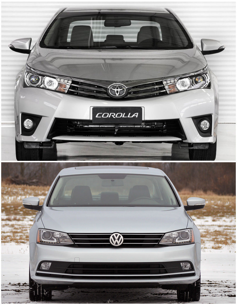 Toyota Corolla и Volkswagen Jetta