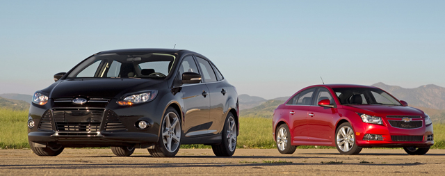 Ford Focus и Chevrolet Cruze - два седана со схожим характером