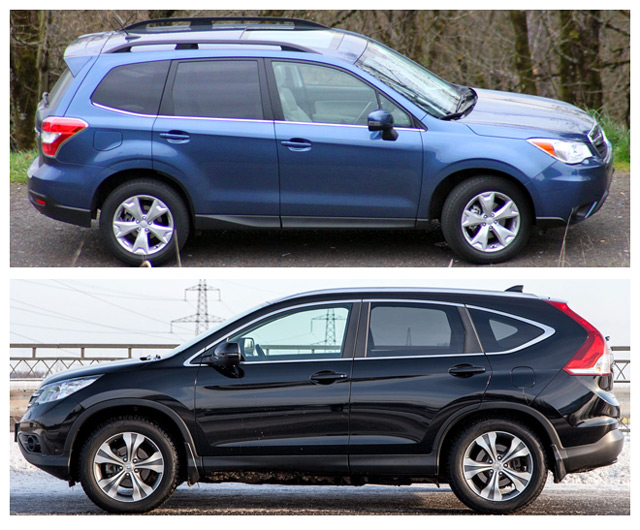 Subaru Forester и Honda CR-V - достойные соперники из Японии