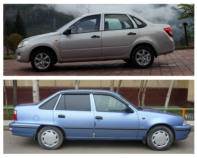 LADA Granta и Daewoo Nexia - бюджетные автомобили, пользующиеся популярностью на российском рынке