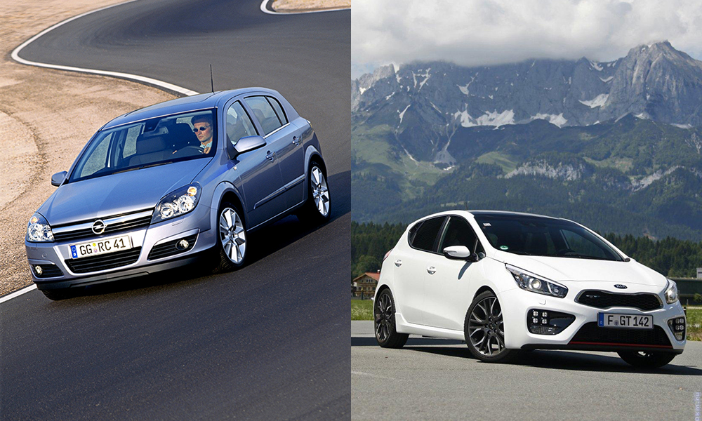 Сравнение автомобилей Opel Astra и Kia Ceed