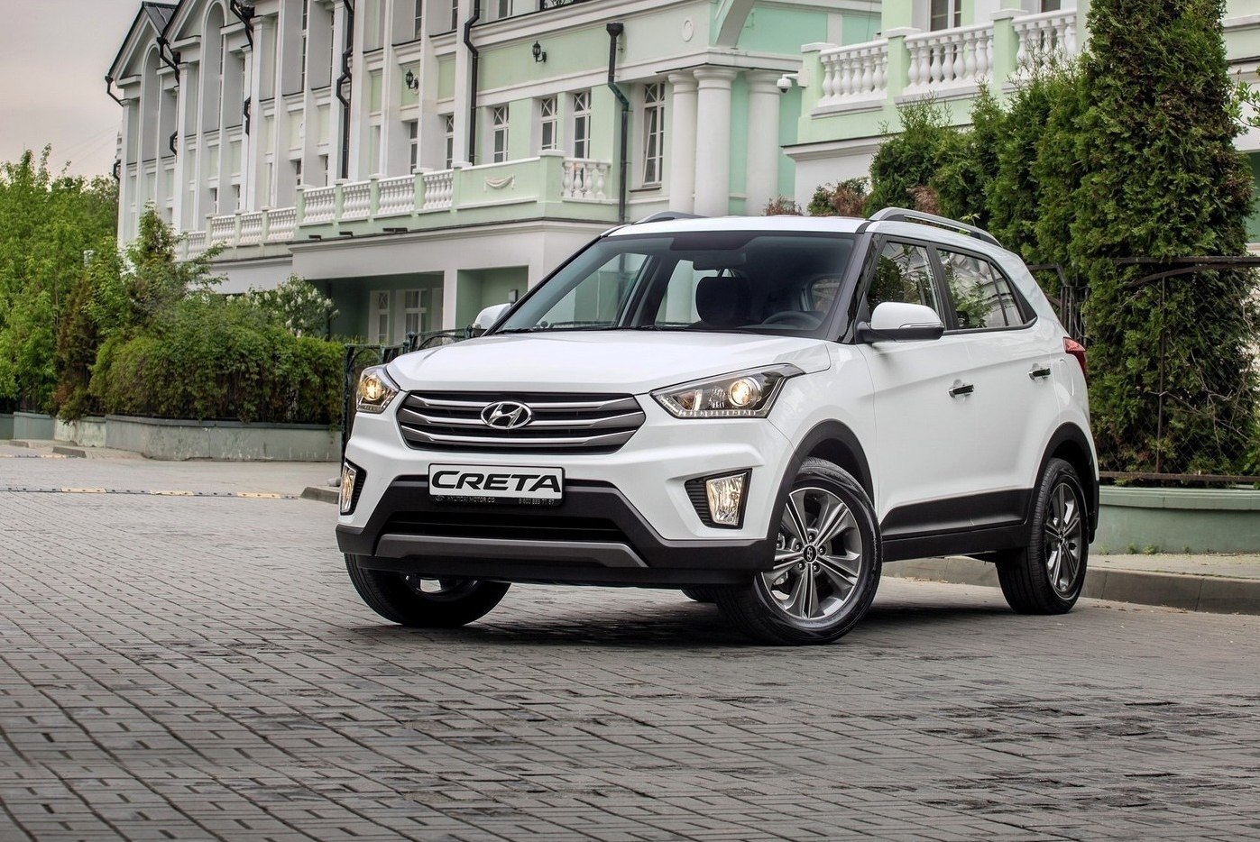 Hyundai Creta в белом цвете Hyundai Creta