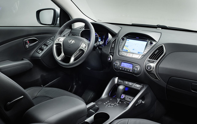 В салоне автомобиля Hyundai ix35