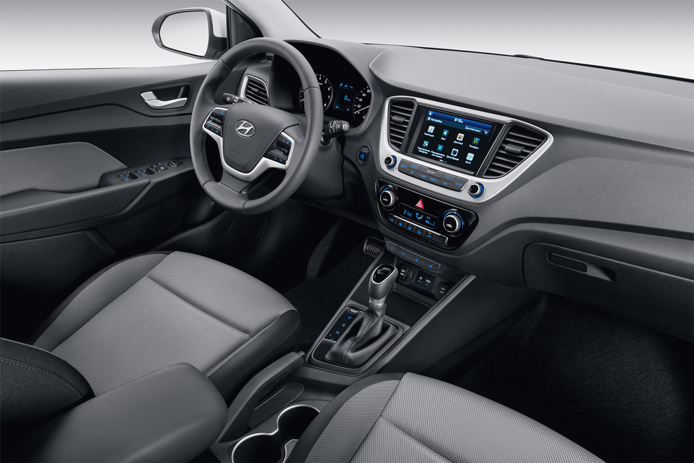 Салон Hyundai Solaris Hyundai Solaris салон в авто