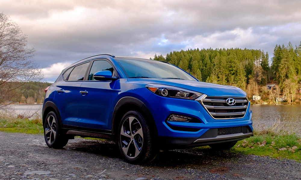Hyundai Tucson на трассе