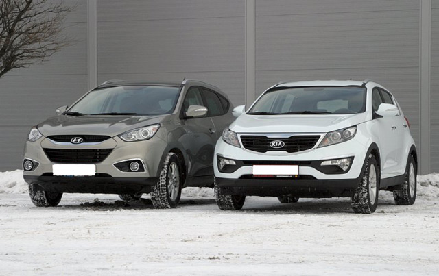 Достойные конкуренты на мировом рынке - кроссоверы Хендай ix35 и Киа Спортейдж