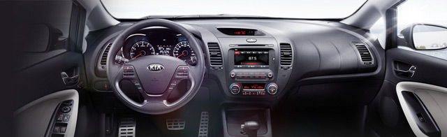 Автомобиль KIA Cerato отличается очень просторным салоном