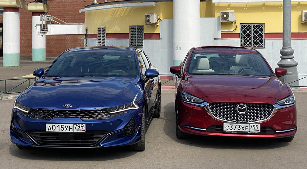 Kia K5 и Mazda 6