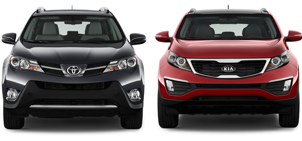 Kia Sportage и Toyota RAV4