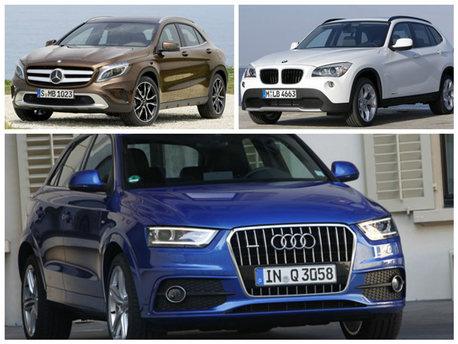Сравнение Mercedes GLA с Audi Q3 и BMW X1