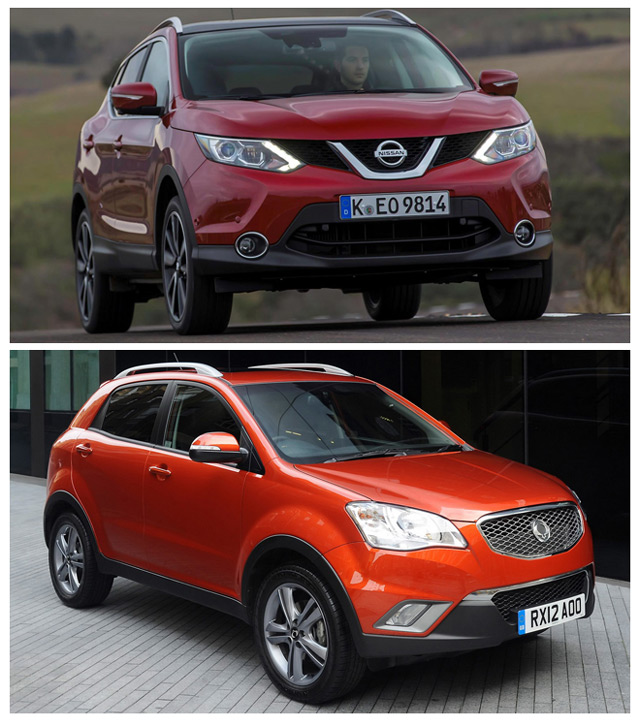 SsangYong Actyon и Nissan Qashqai SsangYong Actyon и Nissan Qashqai - оба кроссовера заслуживают внимание отечественного потребителя