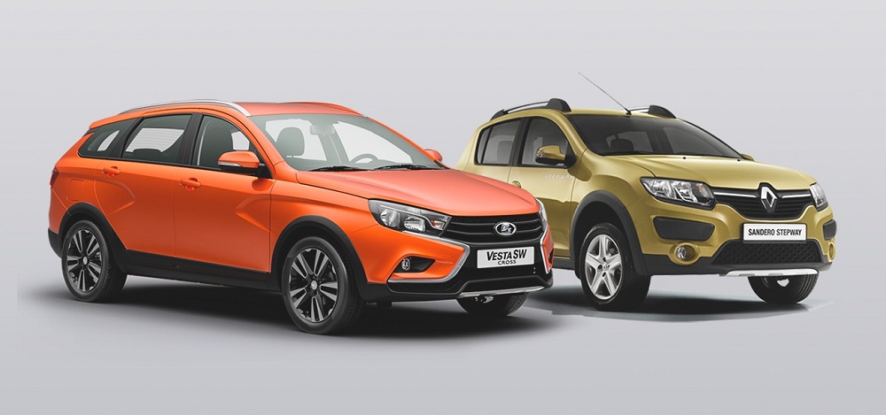 Sandero Stepway и Lada Vesta SW Cross