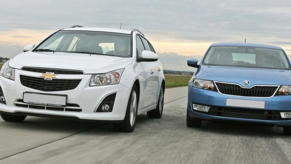 Skoda Octavia и Chevrolet Cruze