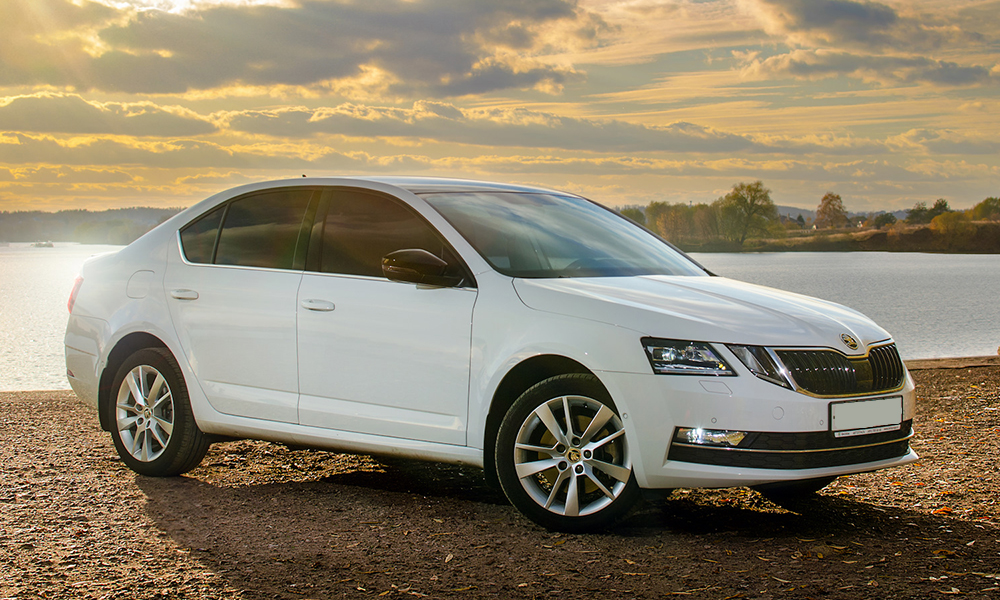 Skoda Octavia на трассе
