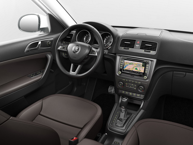 Škoda Yeti может похвастаться комфортабельным и практичным салоном