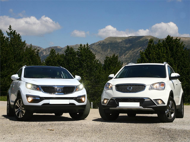 SsangYong Actyon и KIA Sportage SsangYong Actyon и KIA Sportage - кроссоверы для активных людей