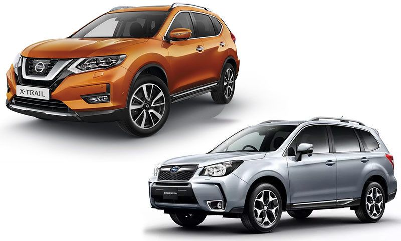 Subaru Forester и Nissan X-Trail