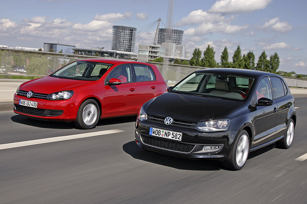 Volkswagen Polo и Volkswagen Golf