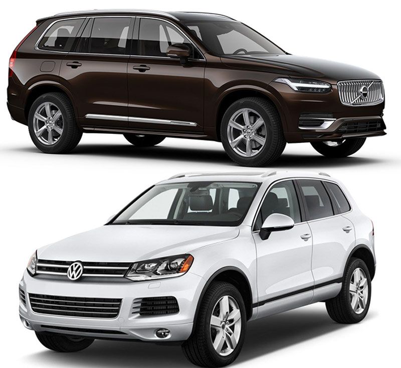 Volkswagen Touareg и Volvo XC90