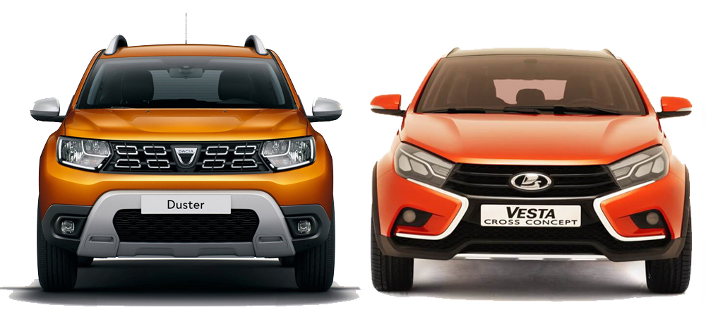 LADA Vesta SW Cross и Renault Duster